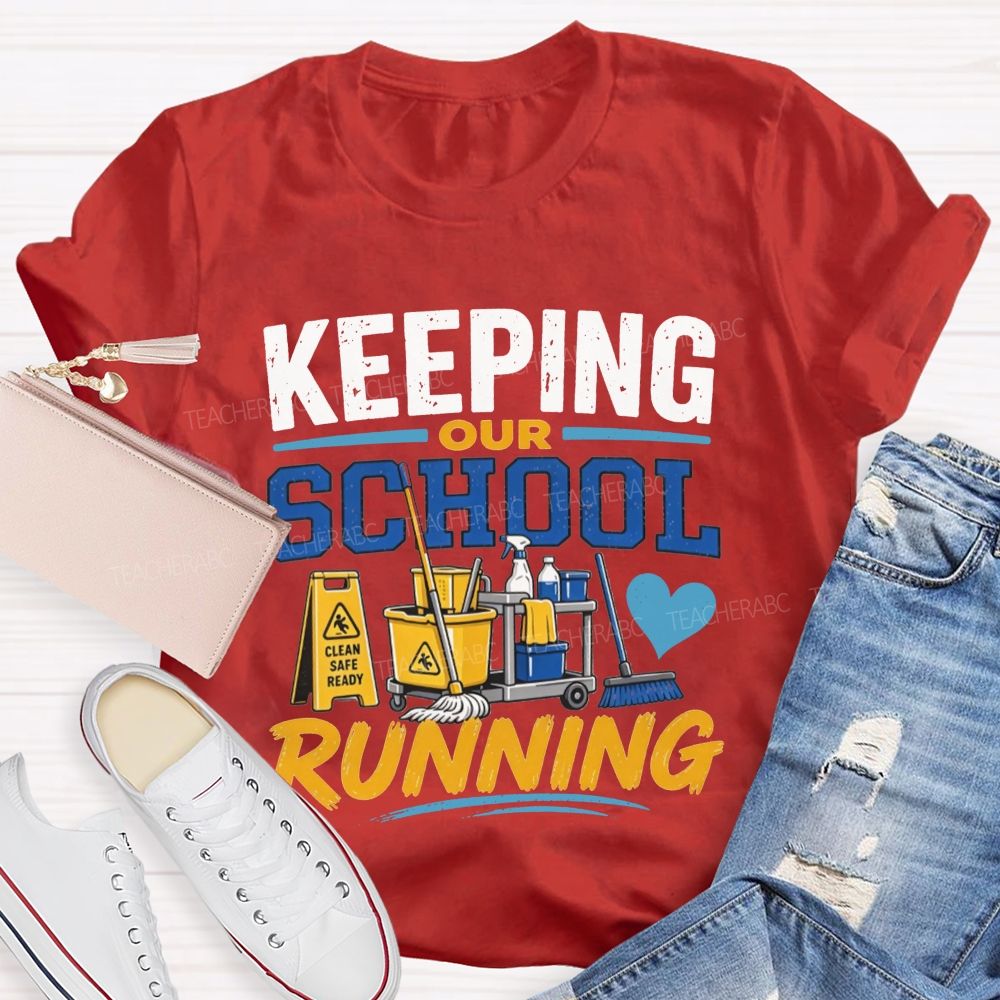 School Custodian Cleaning Crew T-shirt