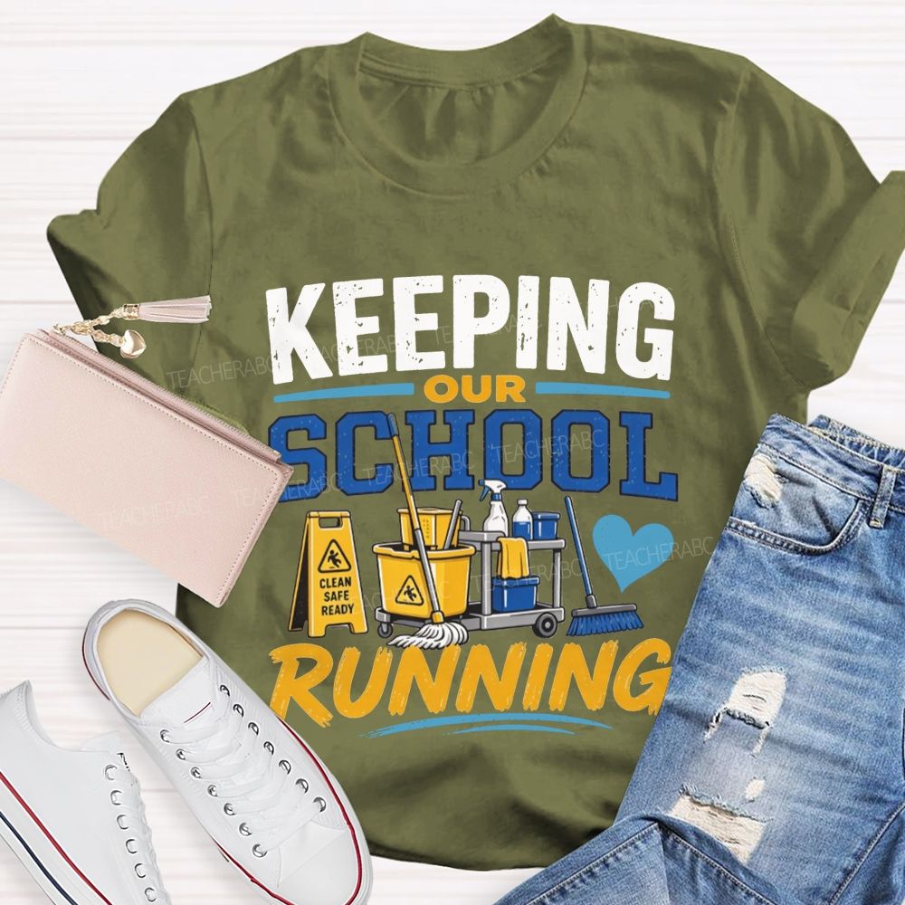 School Custodian Cleaning Crew T-shirt