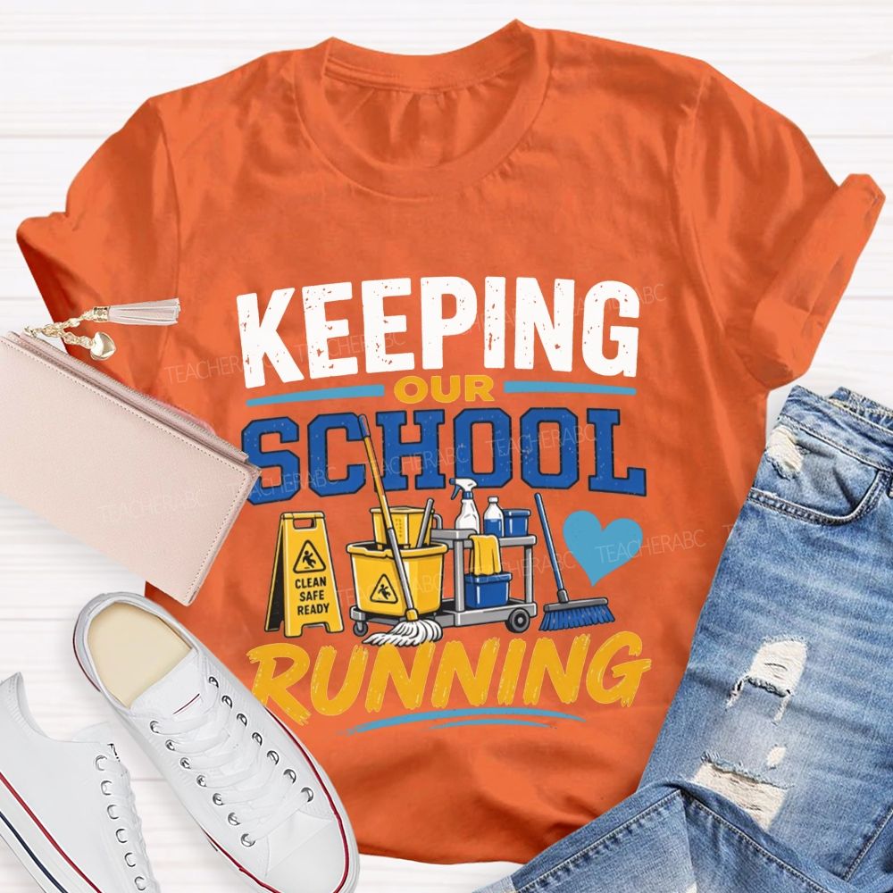 School Custodian Cleaning Crew T-shirt