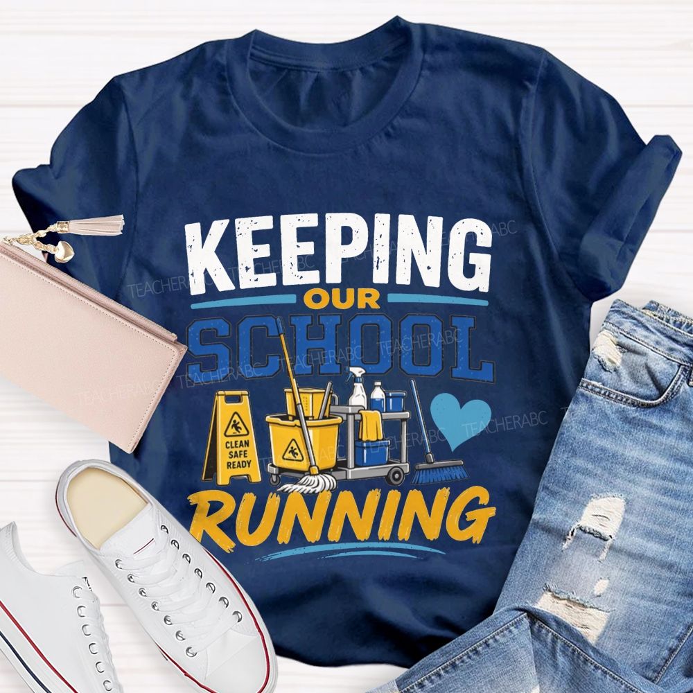 School Custodian Cleaning Crew T-shirt