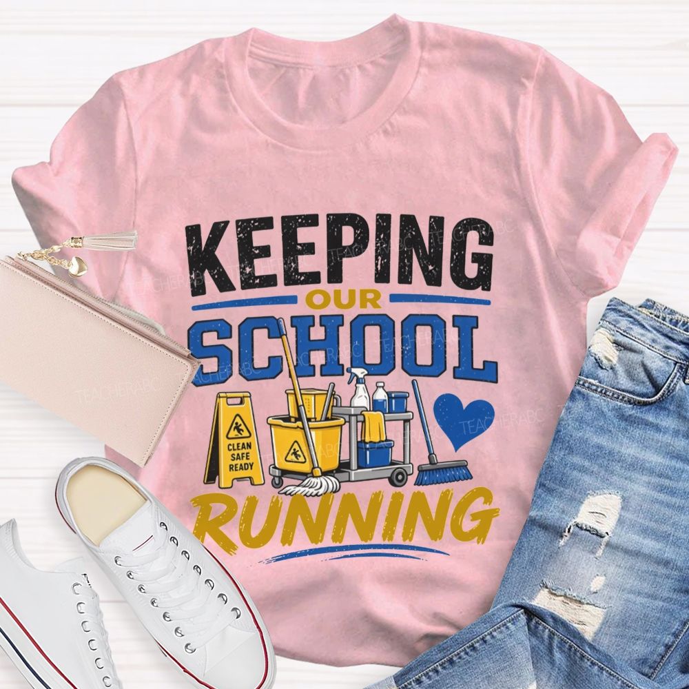 School Custodian Cleaning Crew T-shirt
