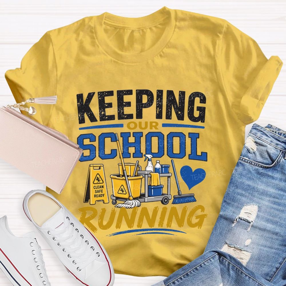 School Custodian Cleaning Crew T-shirt