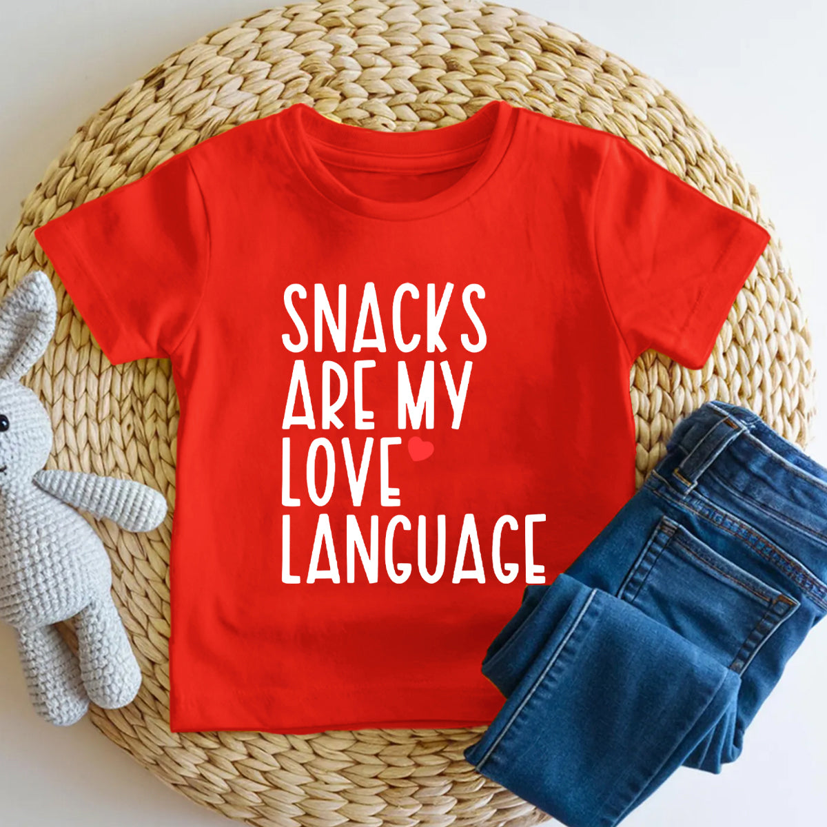 Snacks Are My Love Language Toddler T-shirts