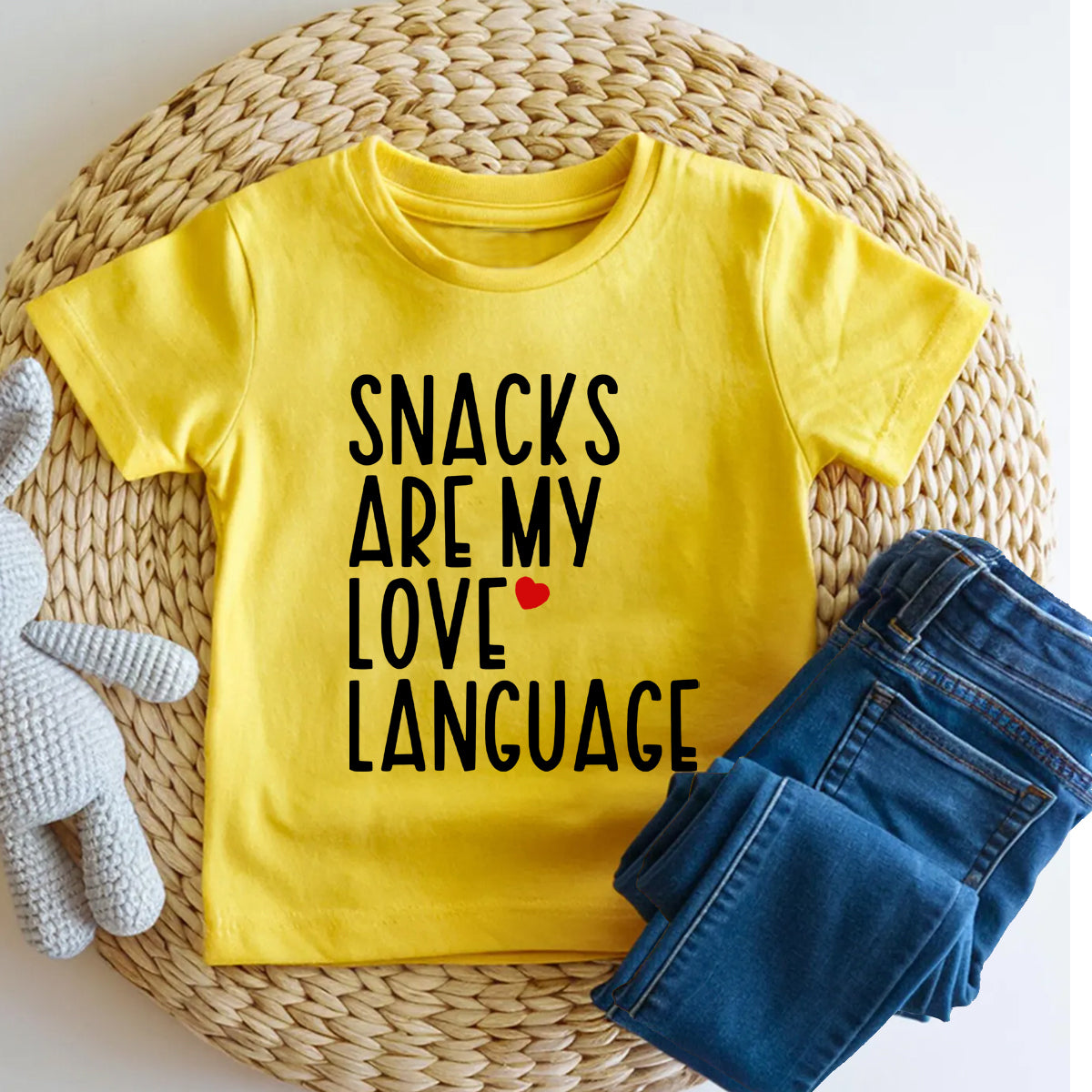 Snacks Are My Love Language Toddler T-shirts