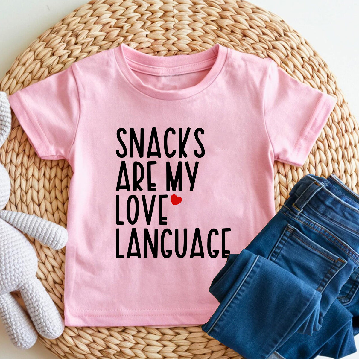 Snacks Are My Love Language Toddler T-shirts