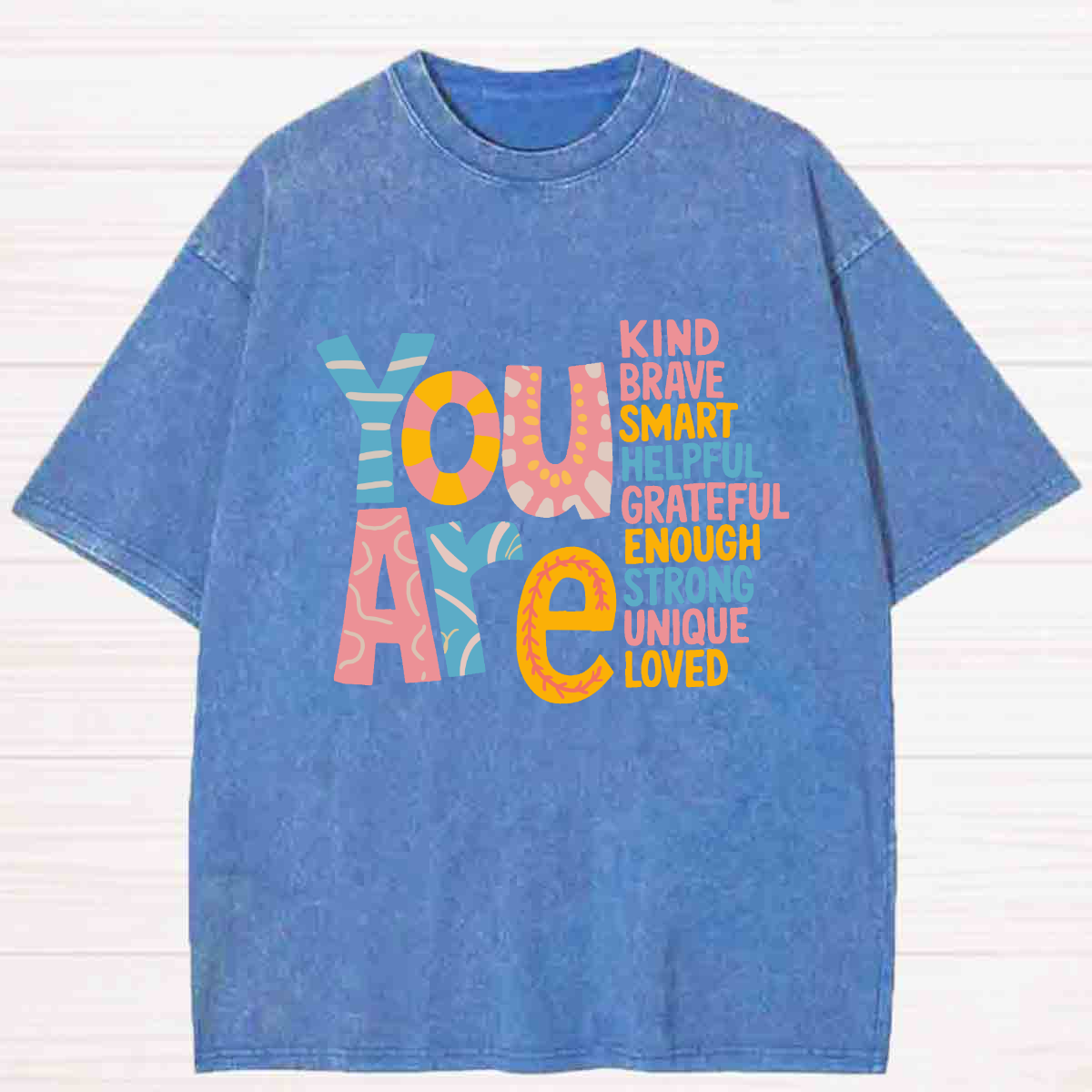 You Are Kind Brave Helpful Washed T-shirt