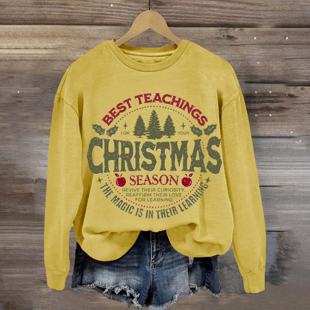 Best Teacher Christmas Season Sweatshirt