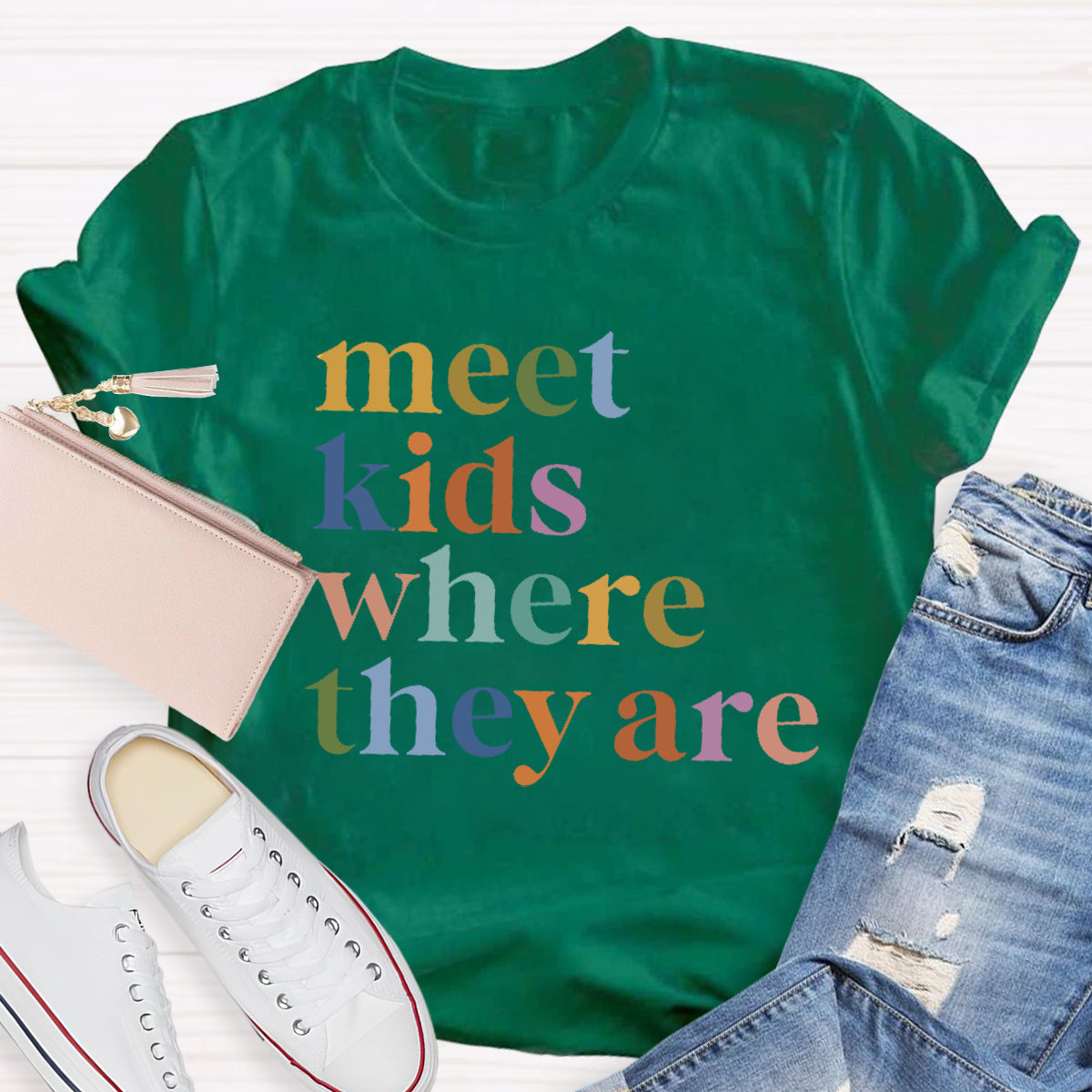Meet Kids Where They Are Teacher T-Shirt