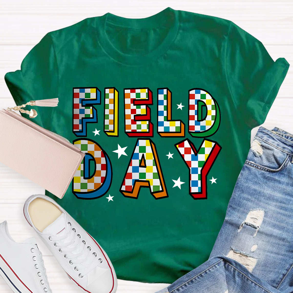 Field Day Black Star Teacher T-Shirt