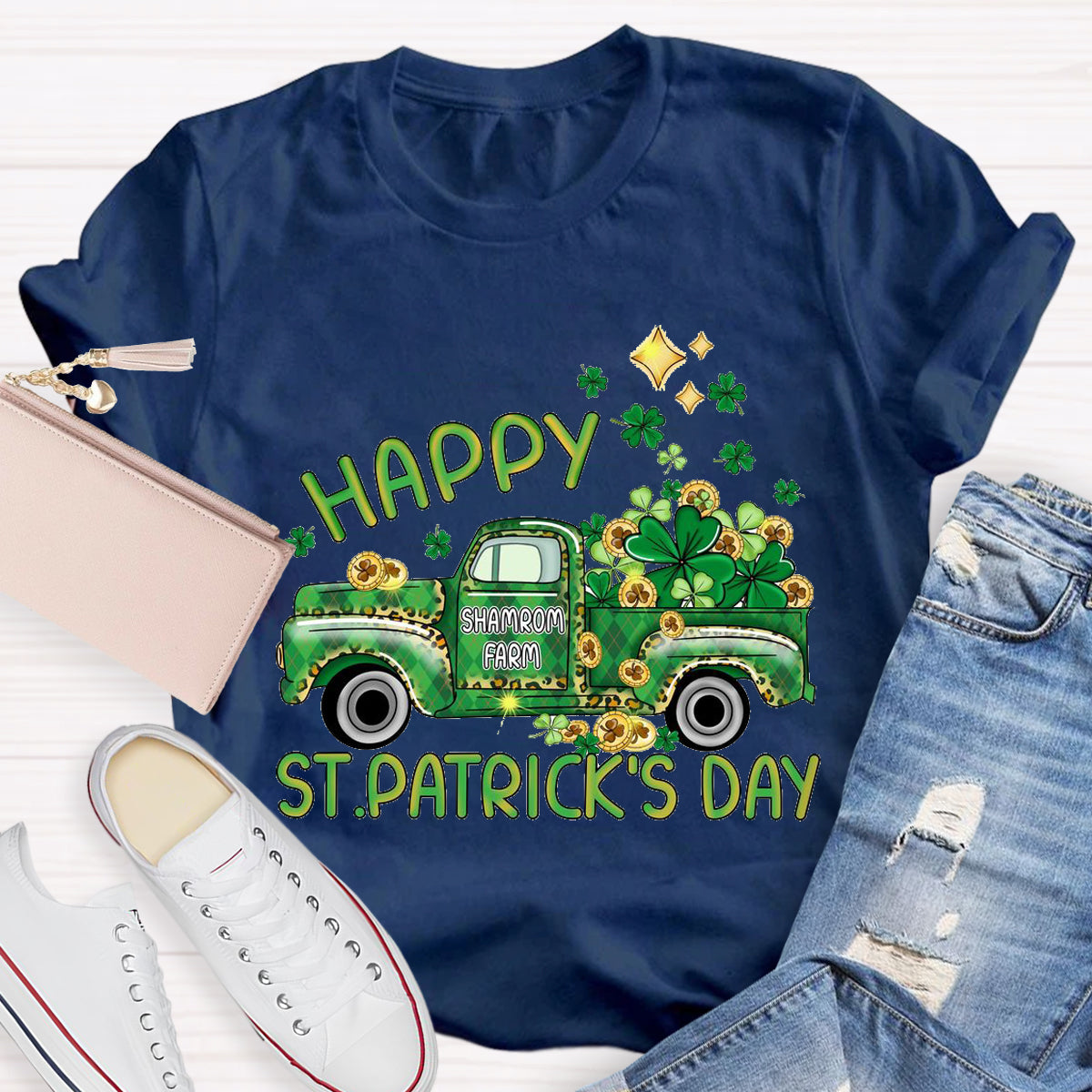 Happy St.Patrick's Day Shamrock Farm T-Shirt