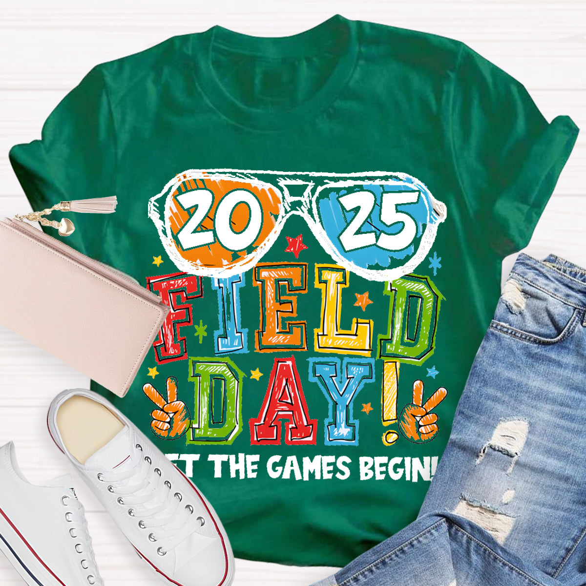 Field Day Let The Games Begin Teacher T-Shirt