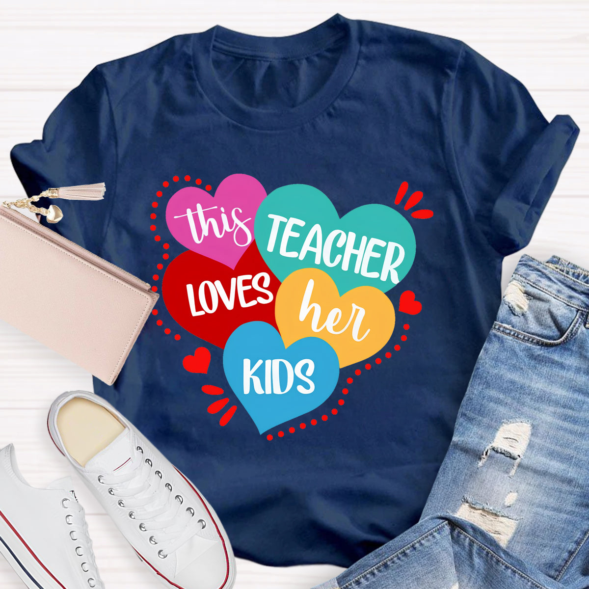 This Teacher Loves Her Kids Teacher T-Shirt