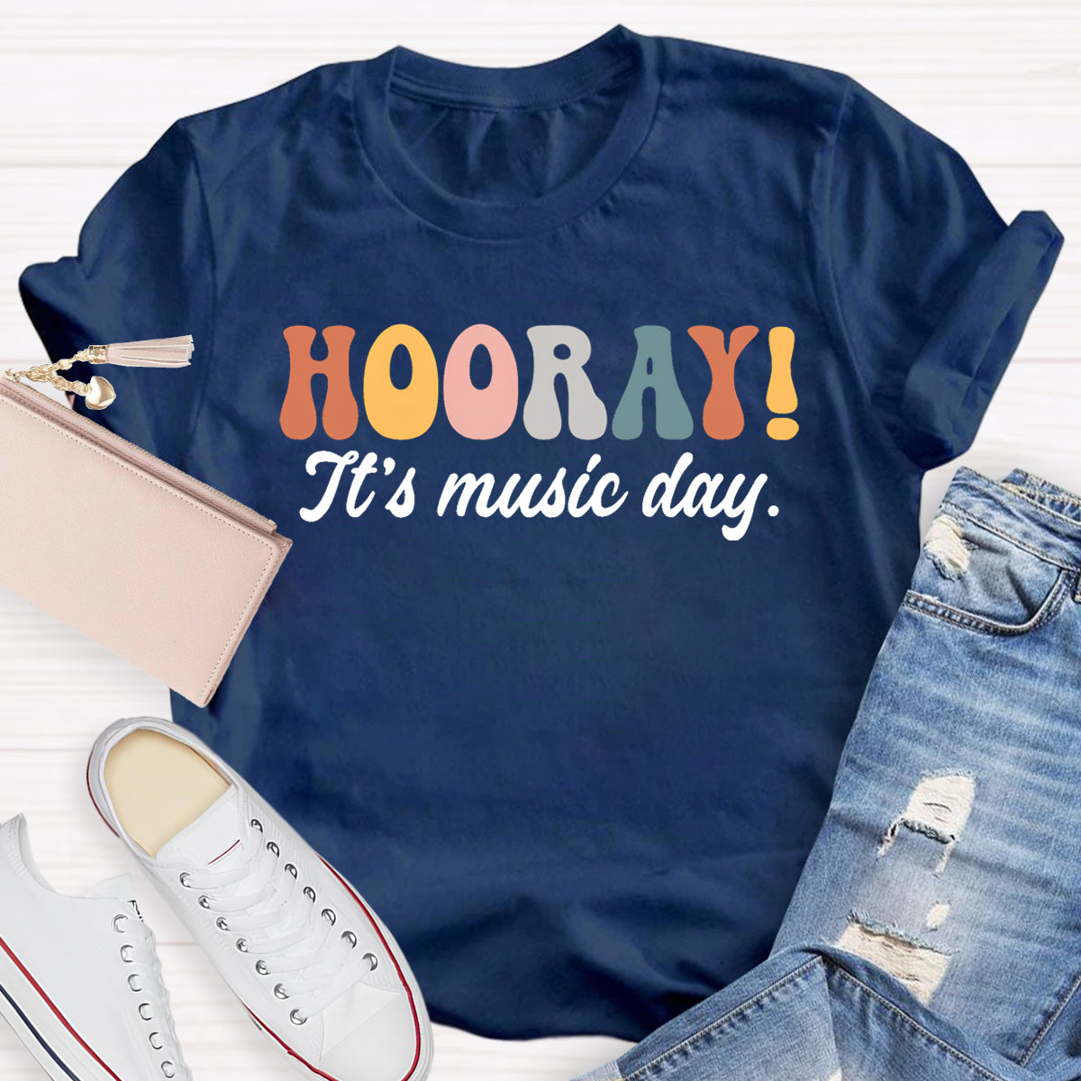 Hooray It's Music Day Teacher T-Shirt