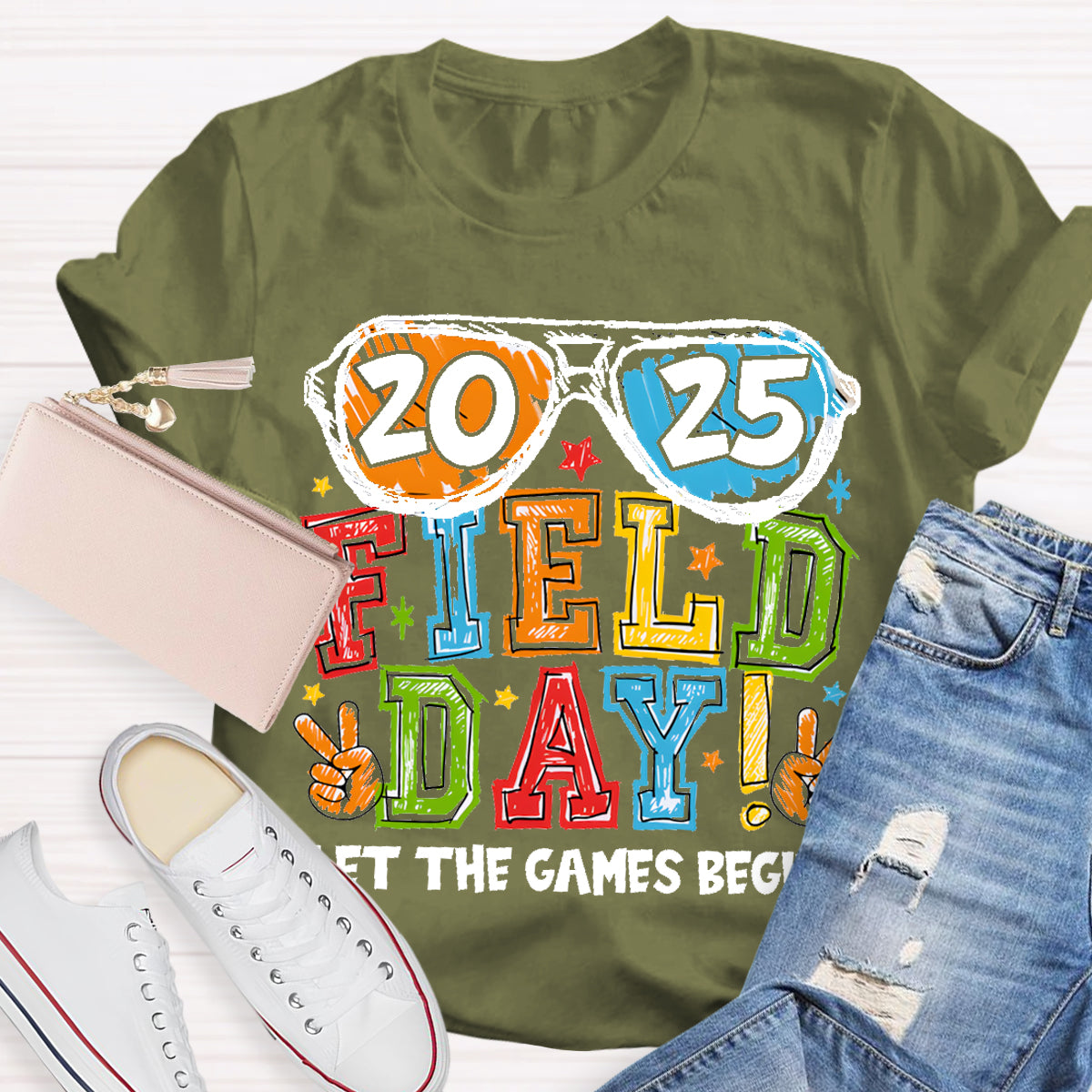Field Day Let The Games Begin Teacher T-Shirt