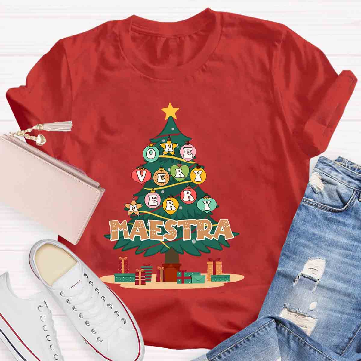 One Very Merry Maestra Teacher T-Shirt