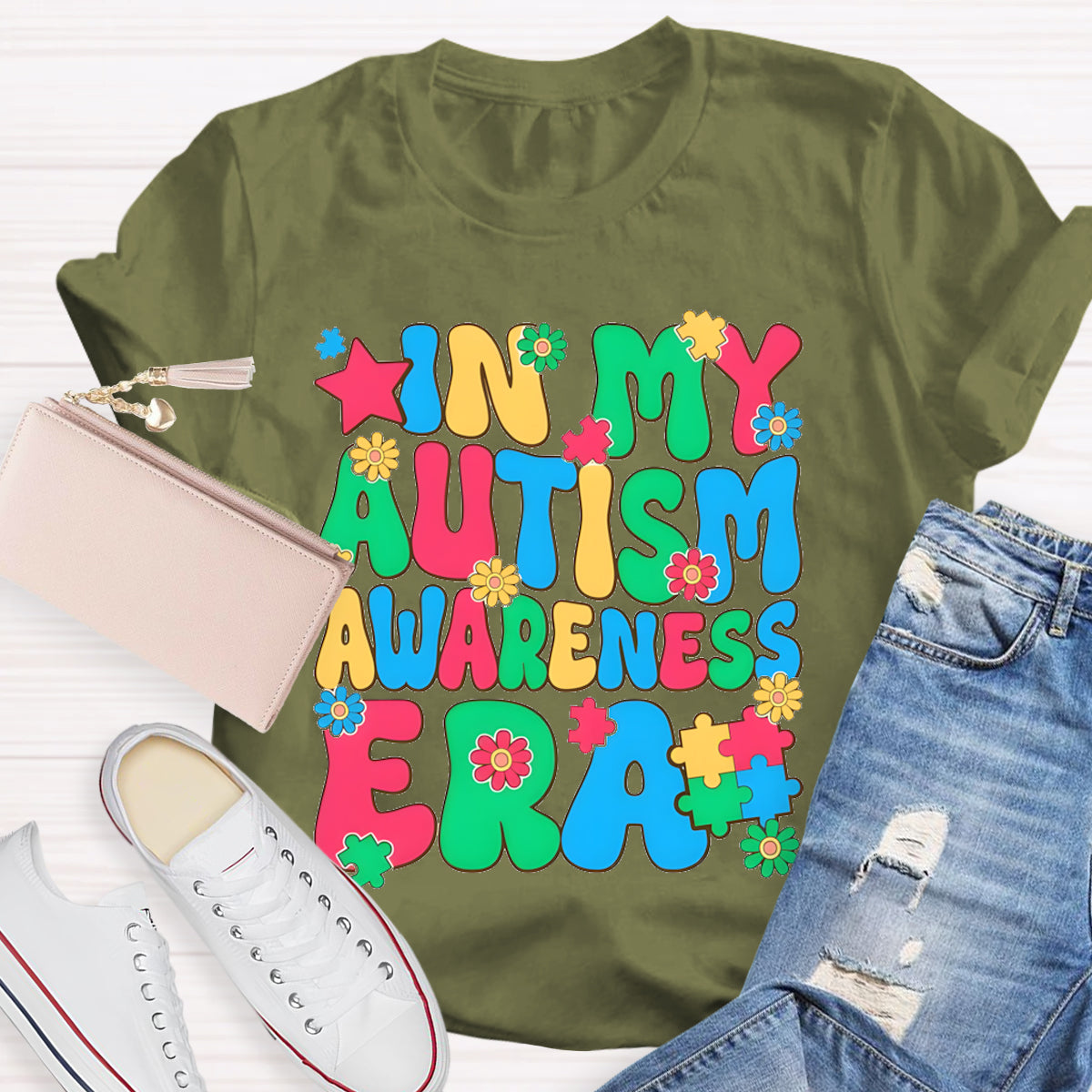 In My Autism Awareness Era Teacher T-Shirt
