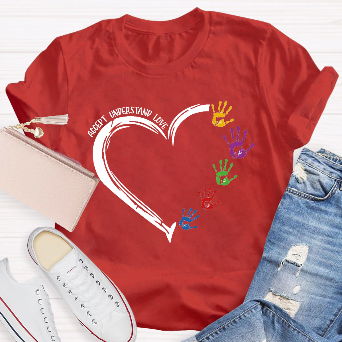 Accept Understand Love Love Hands T-Shirt