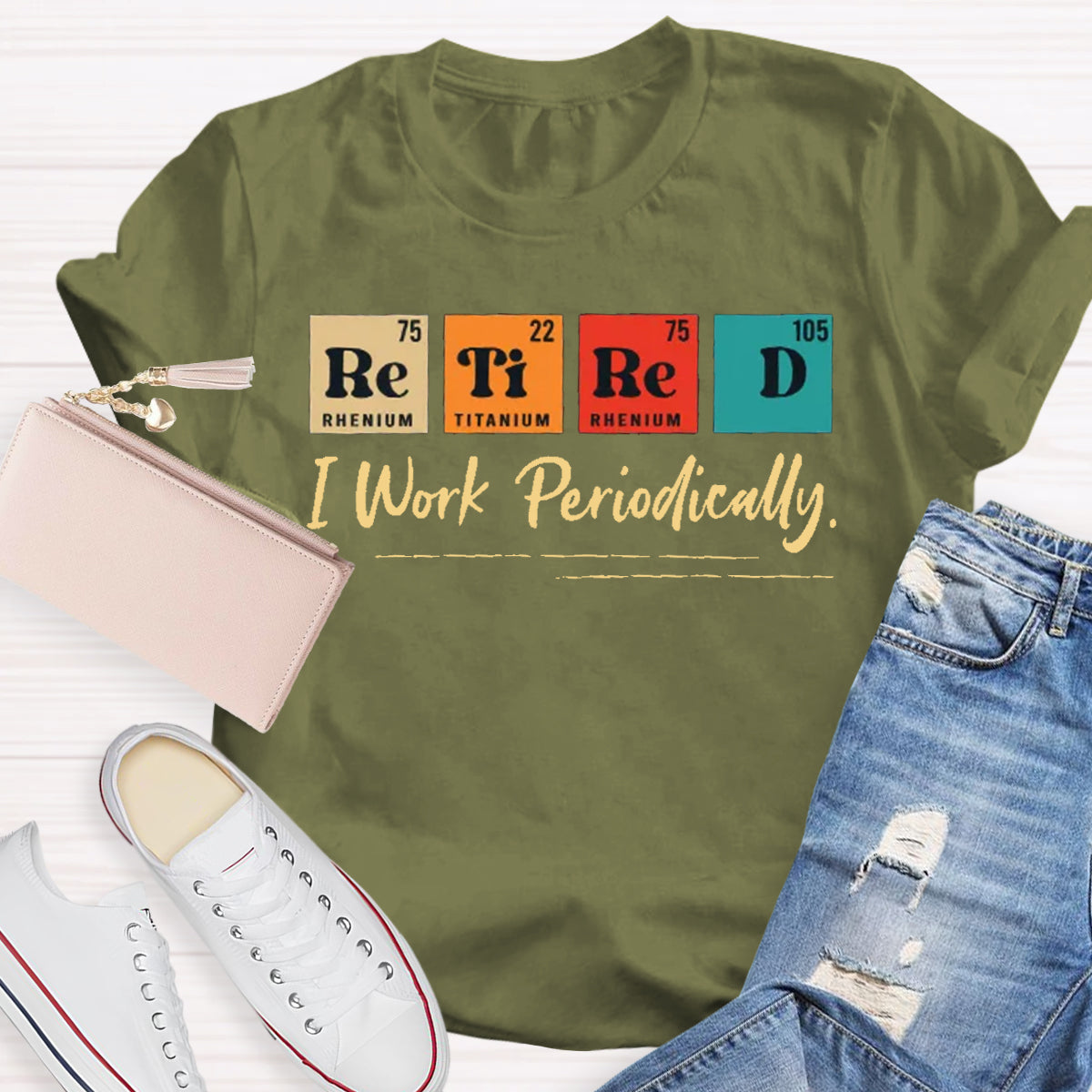 Retired I Work Periodically Teacher T-Shirt