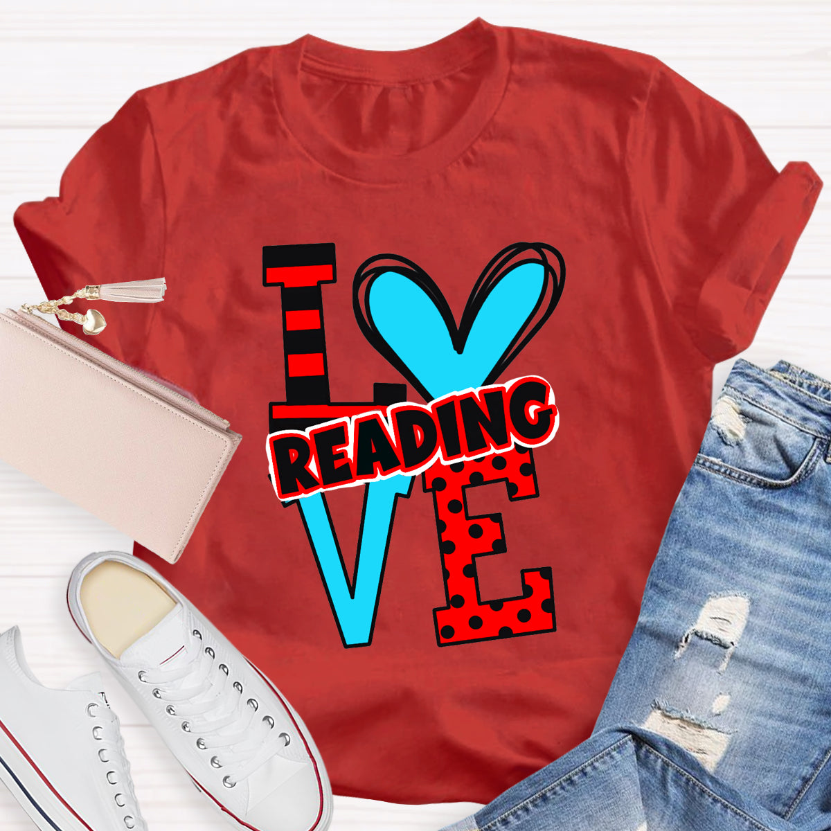 Love Reading Children's Books Teacher T-Shirt
