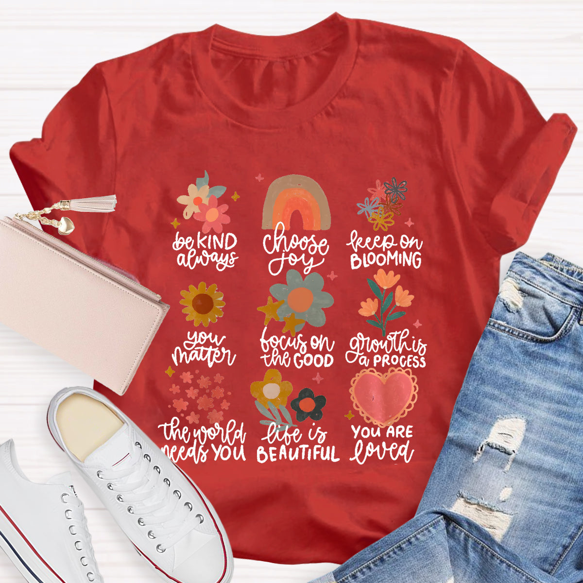 Be Kind Always Choose Joy Floral T-Shirt