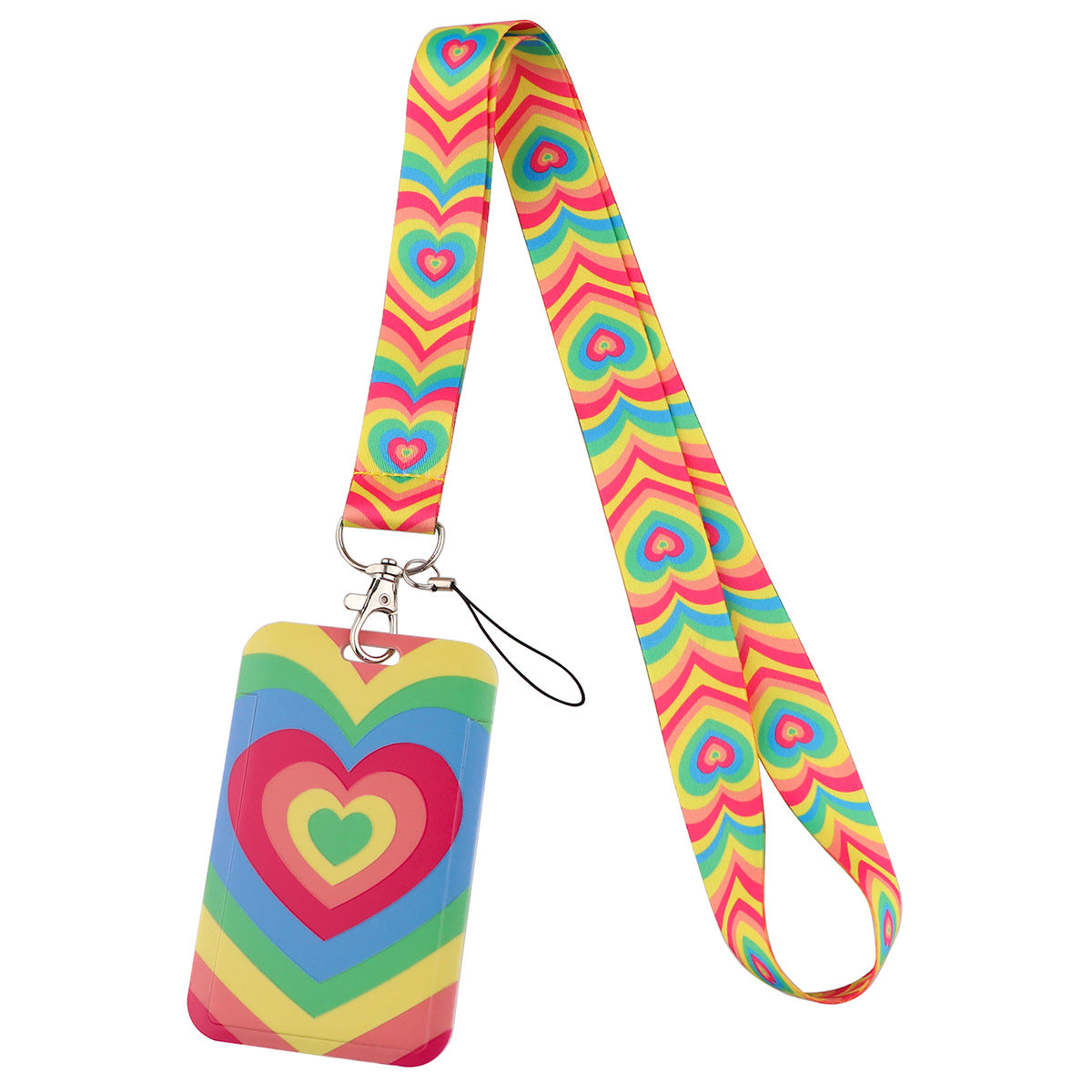 Heart-Shaped Phone Lanyard/Card Holder
