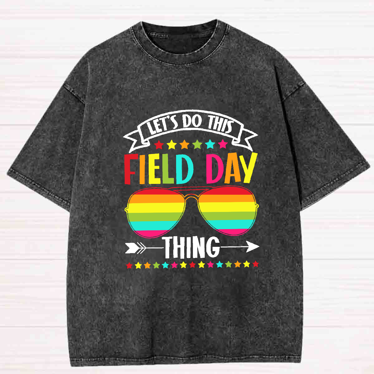 Let's Do This Field Thing Washed T-shirt