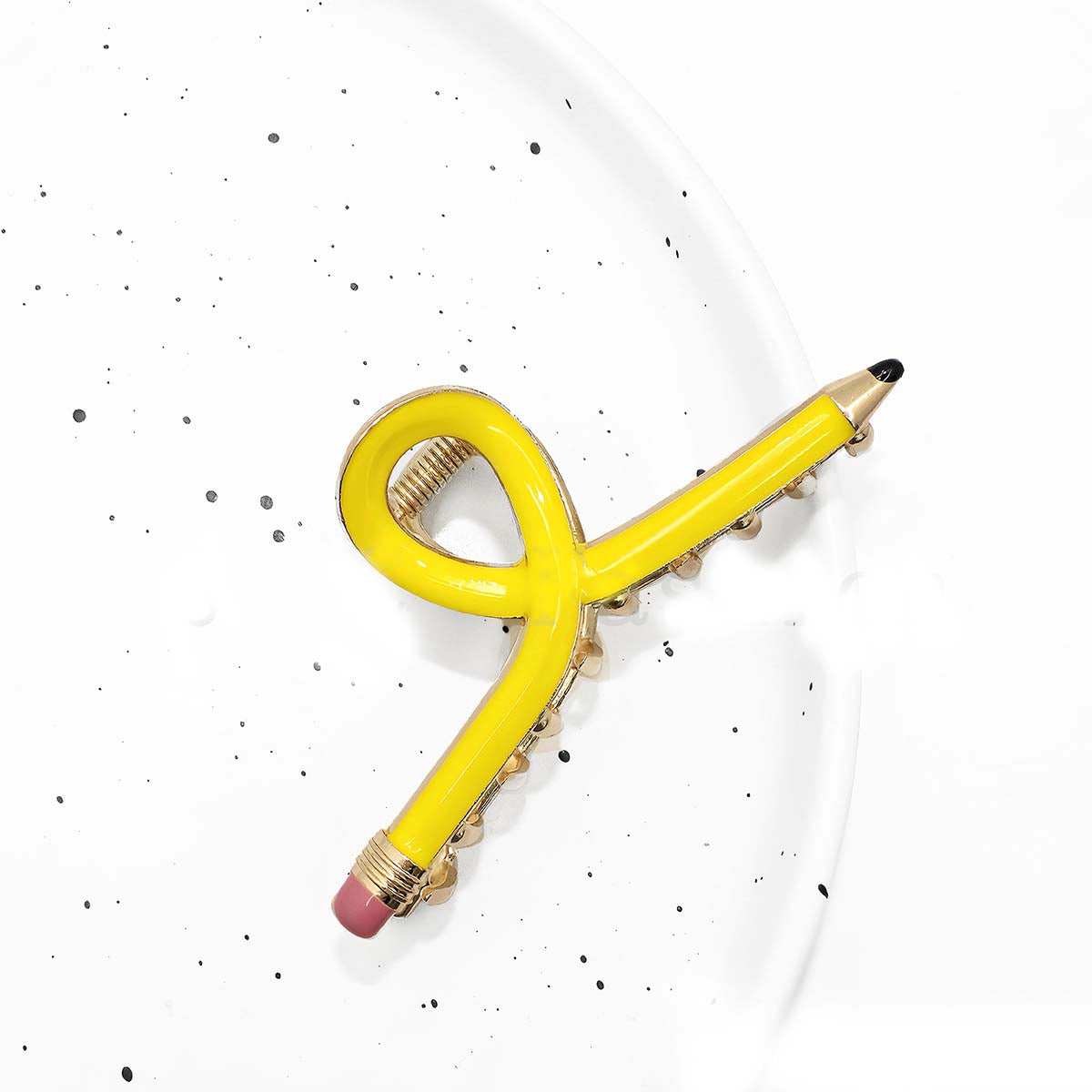 Colorful Pencil Shaped Shark Teacher Hair Clip