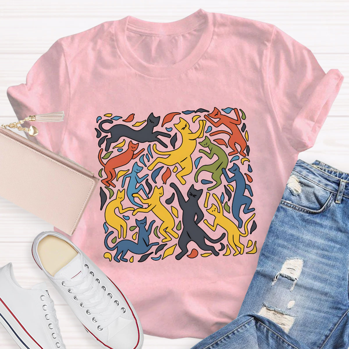 The Dance Inspired Cat Art Teacher T-Shirt