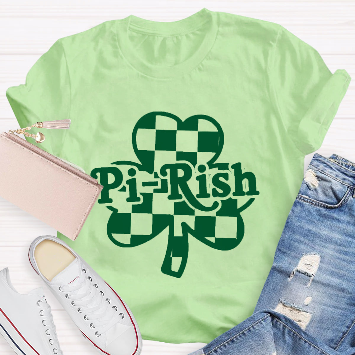 Pi-rish St. Patricks Day Math Teacher T-Shirt