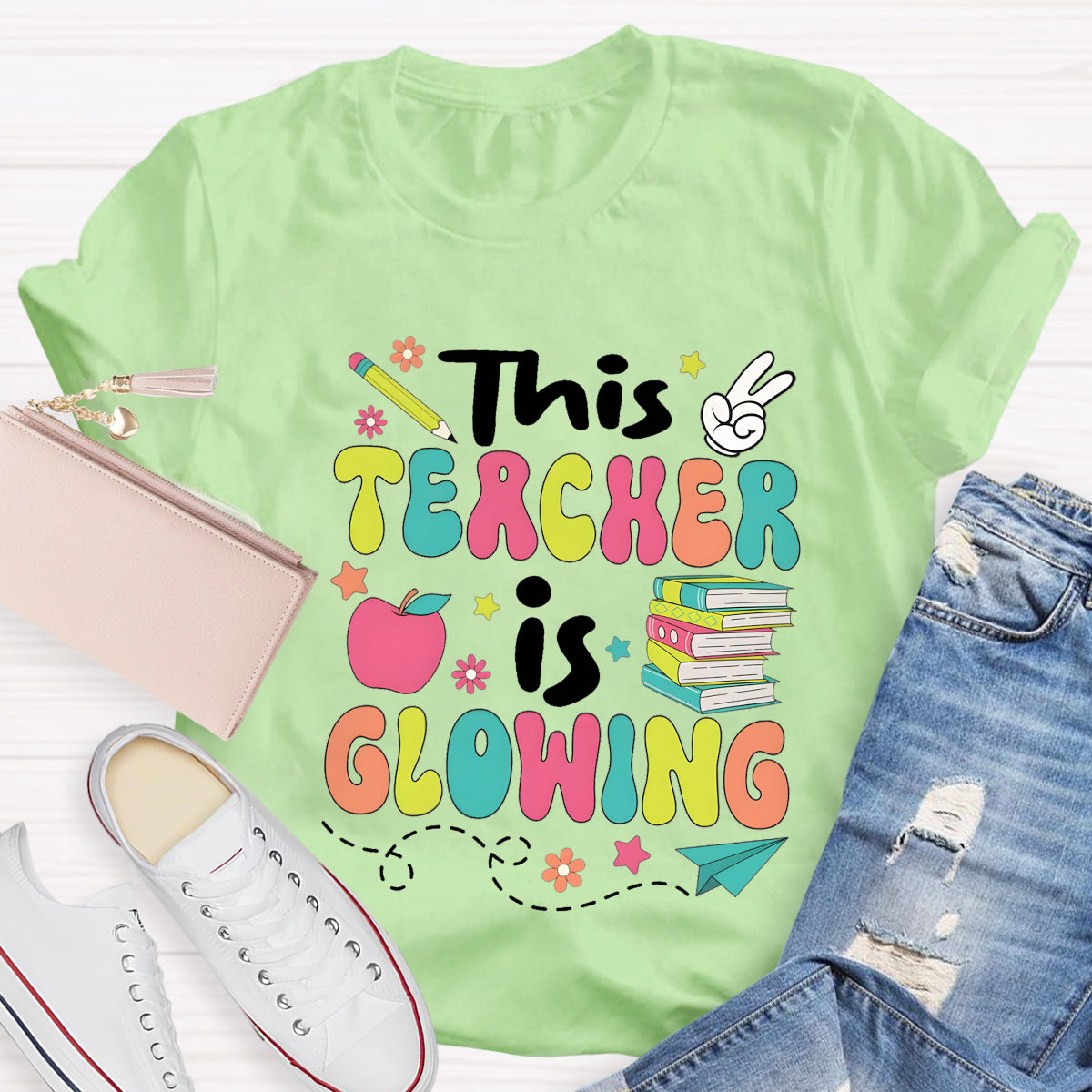This Teacher Is Growing Teacher T-Shirt