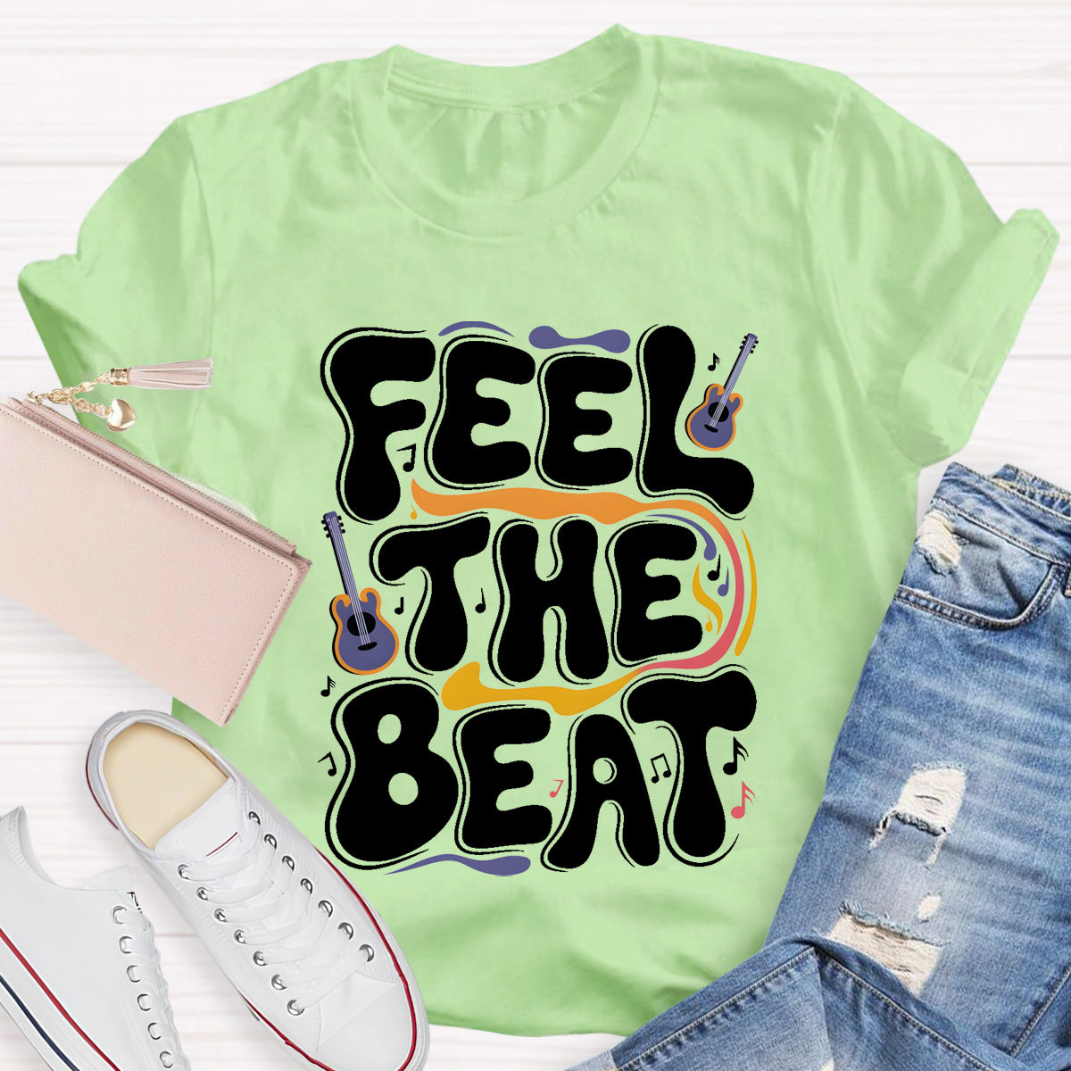 Feel The Beat Teacher T-Shirt