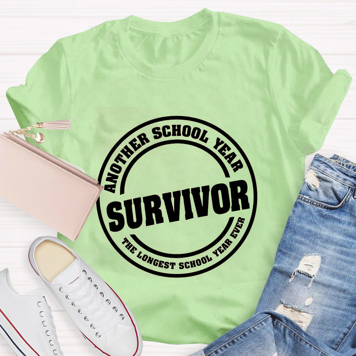 Another School Year Survivor The Longest School Year Ever Teacher T-Shirt