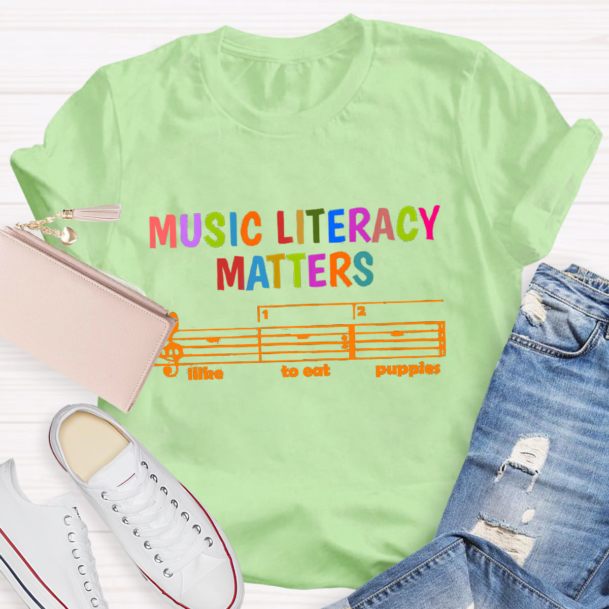 Music Literacy Matters Teacher T-Shirt