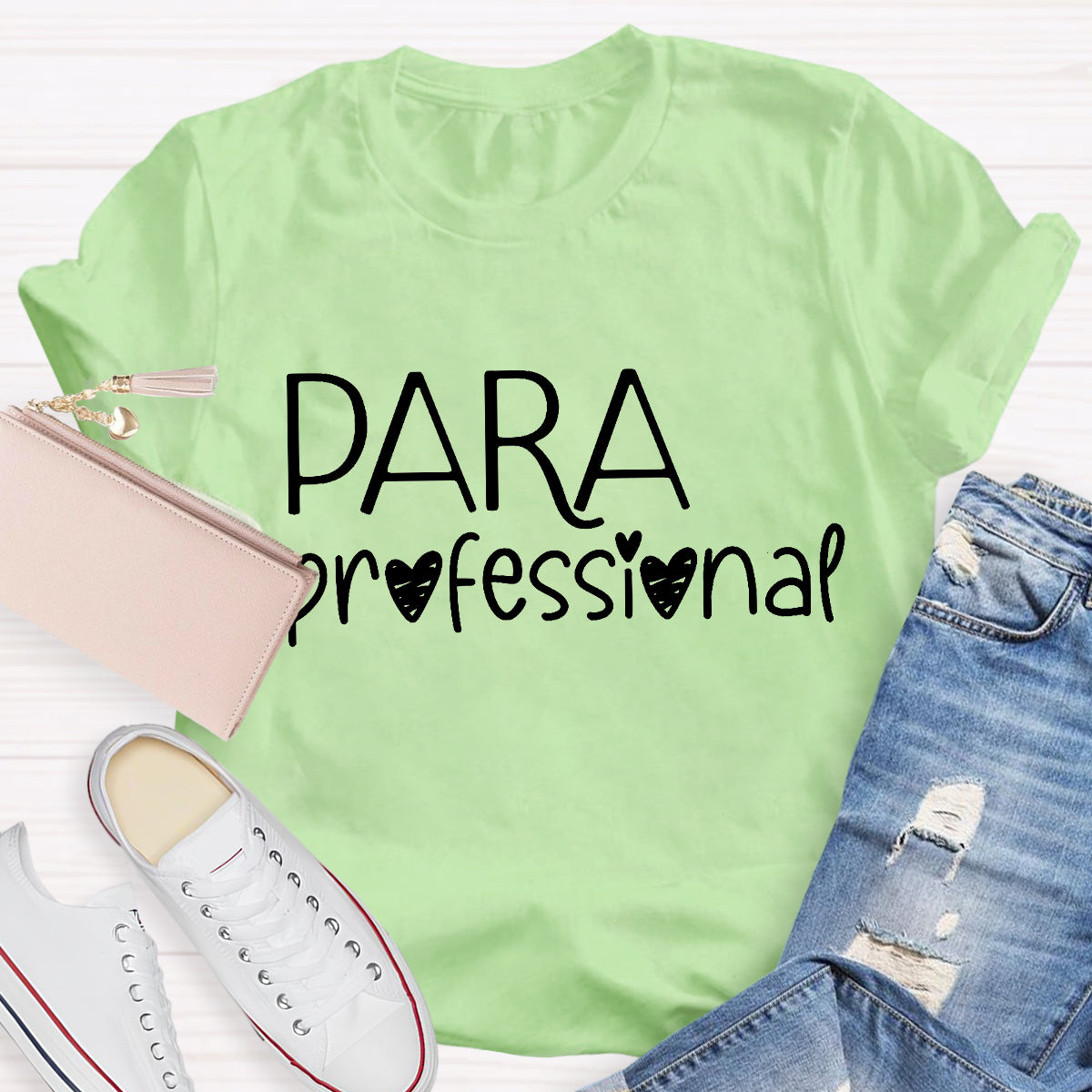 Para Professional Heart Teacher T-Shirt