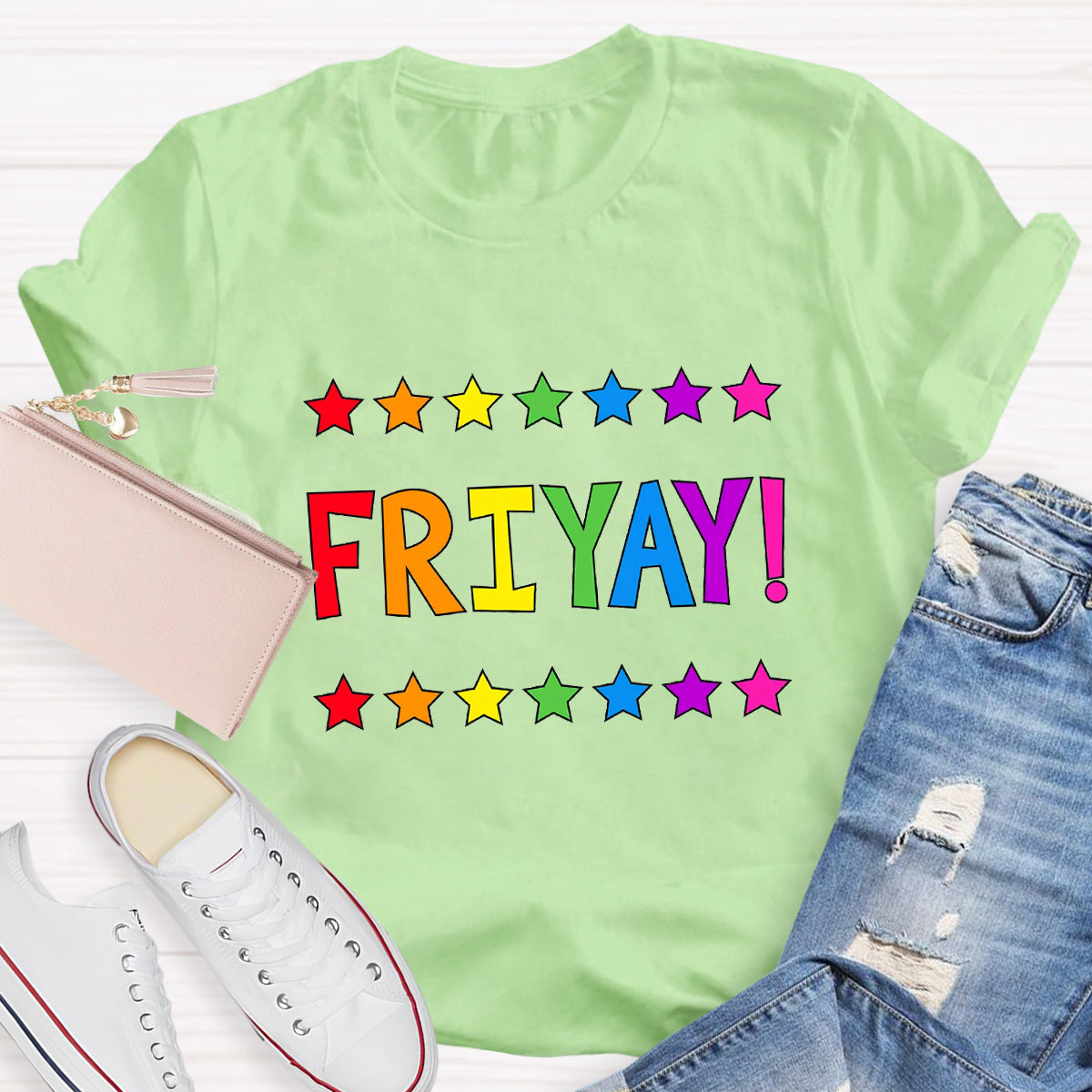 Happy Friyay Star Teacher T-Shirt