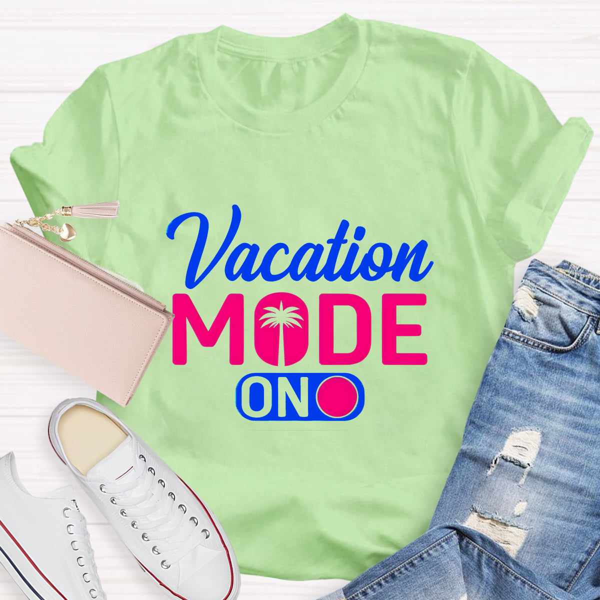 Vacation Mode On Teacher T-Shirt