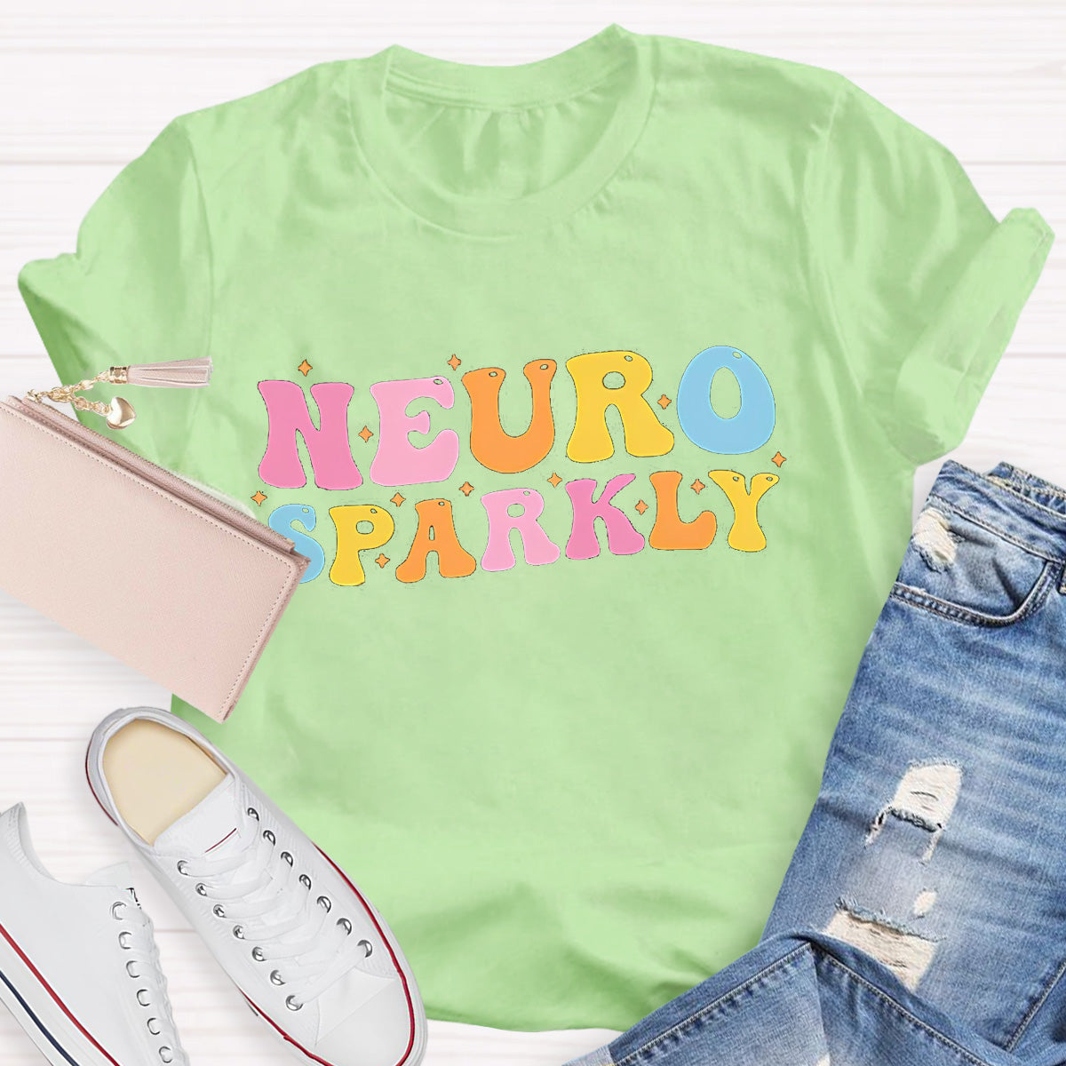 Neuro Sparkly Teacher T-Shirt