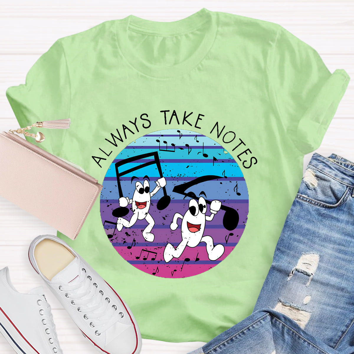 Always Make Notes Music Teacher T-Shirt