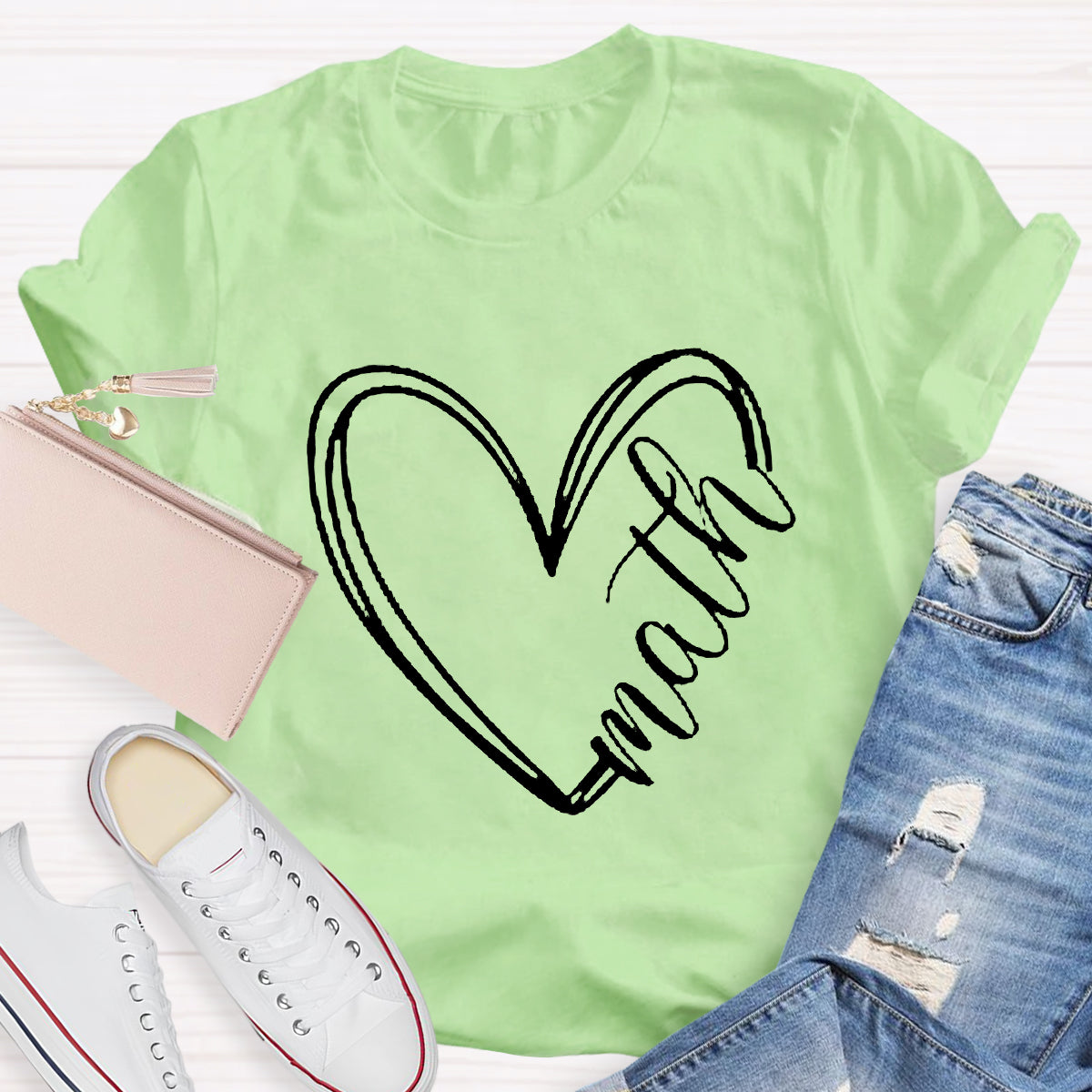 Math Heart Teacher T-Shirt