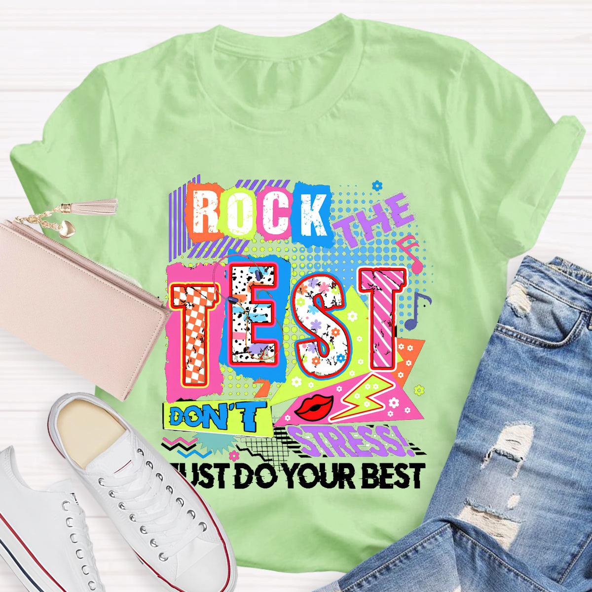 Rock The Test Teacher T-Shirt
