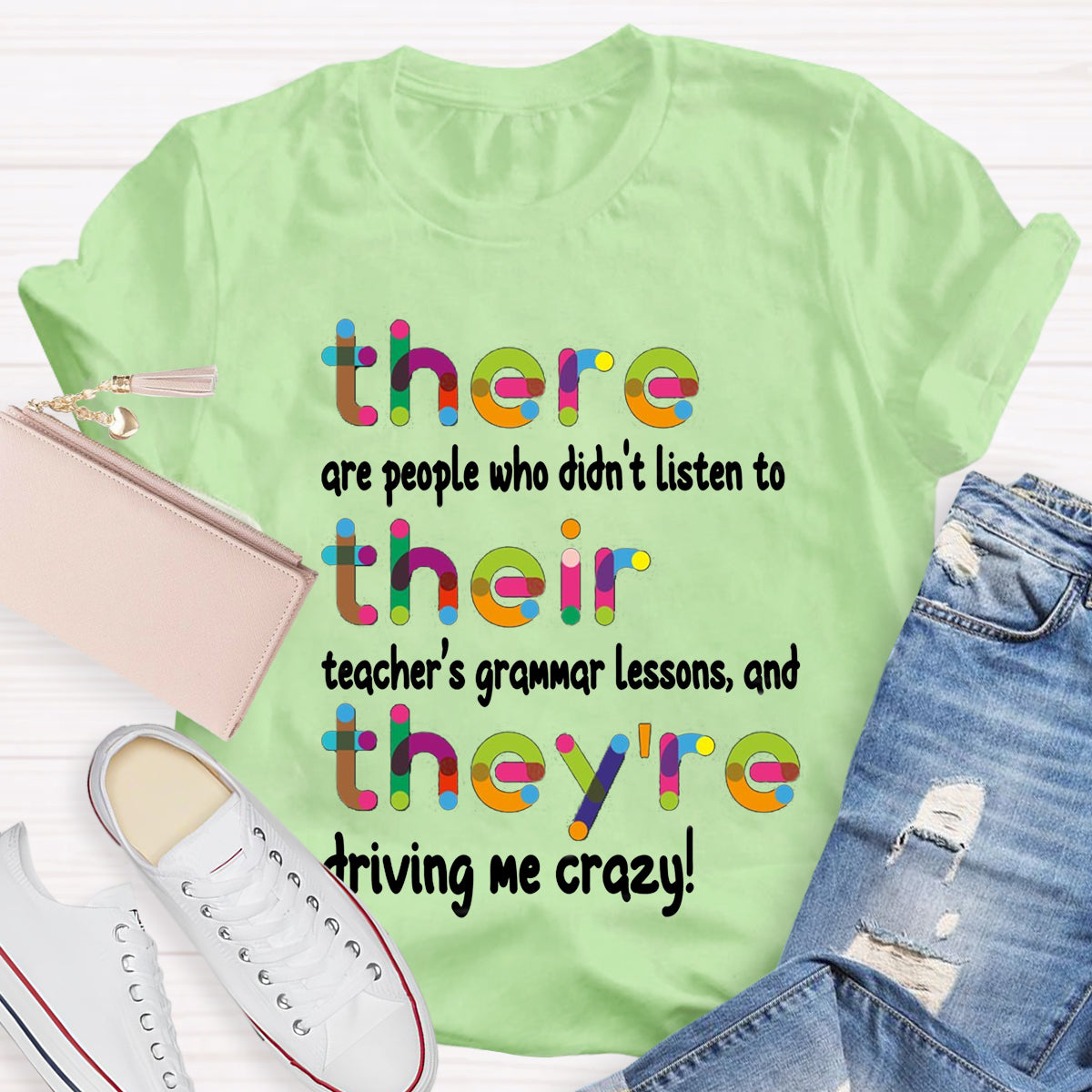 Their There They're Grammar Teacher T-Shirt