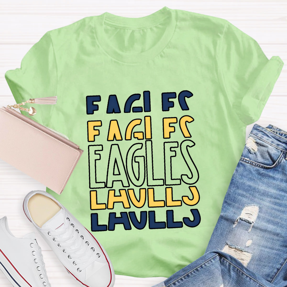 Personalized School Mascot Eagles T-Shirt