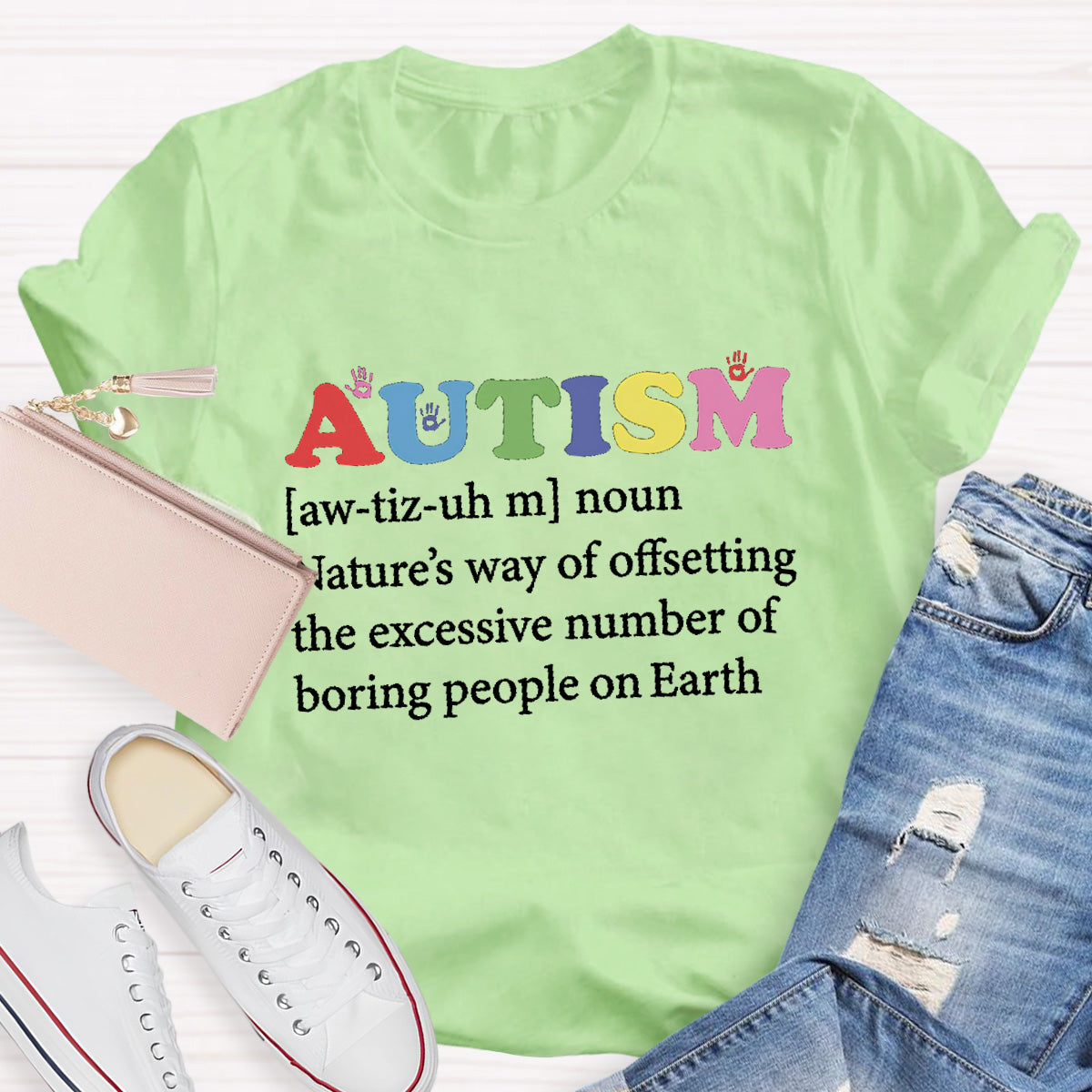 Boring People On Earth Autism Teacher T-Shirt