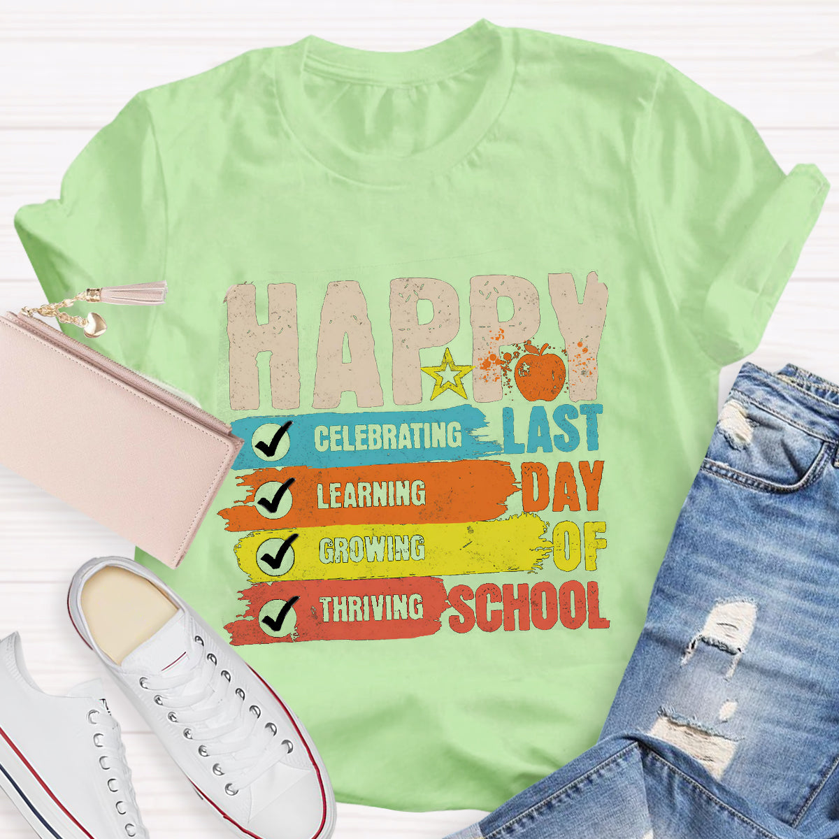 Happy Last Day Of School Star Teacher T-Shirt