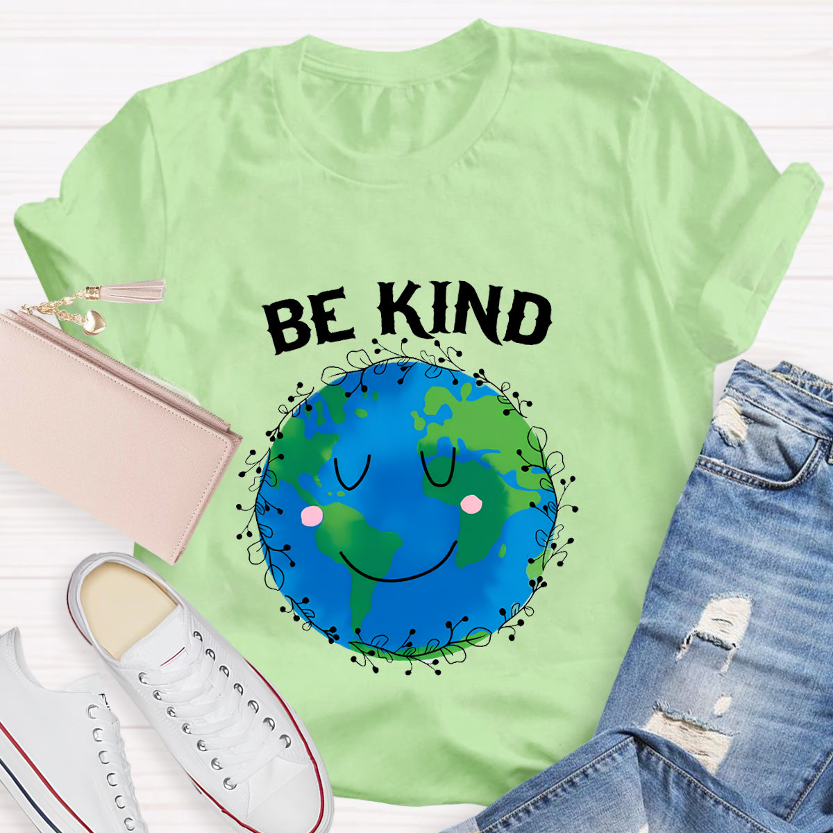Be Kind For Earth Day Teacher T-Shirt