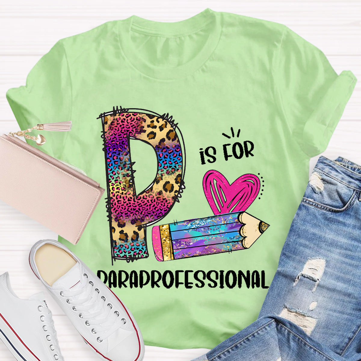 P is For Paraprofessional Teacher T-Shirt