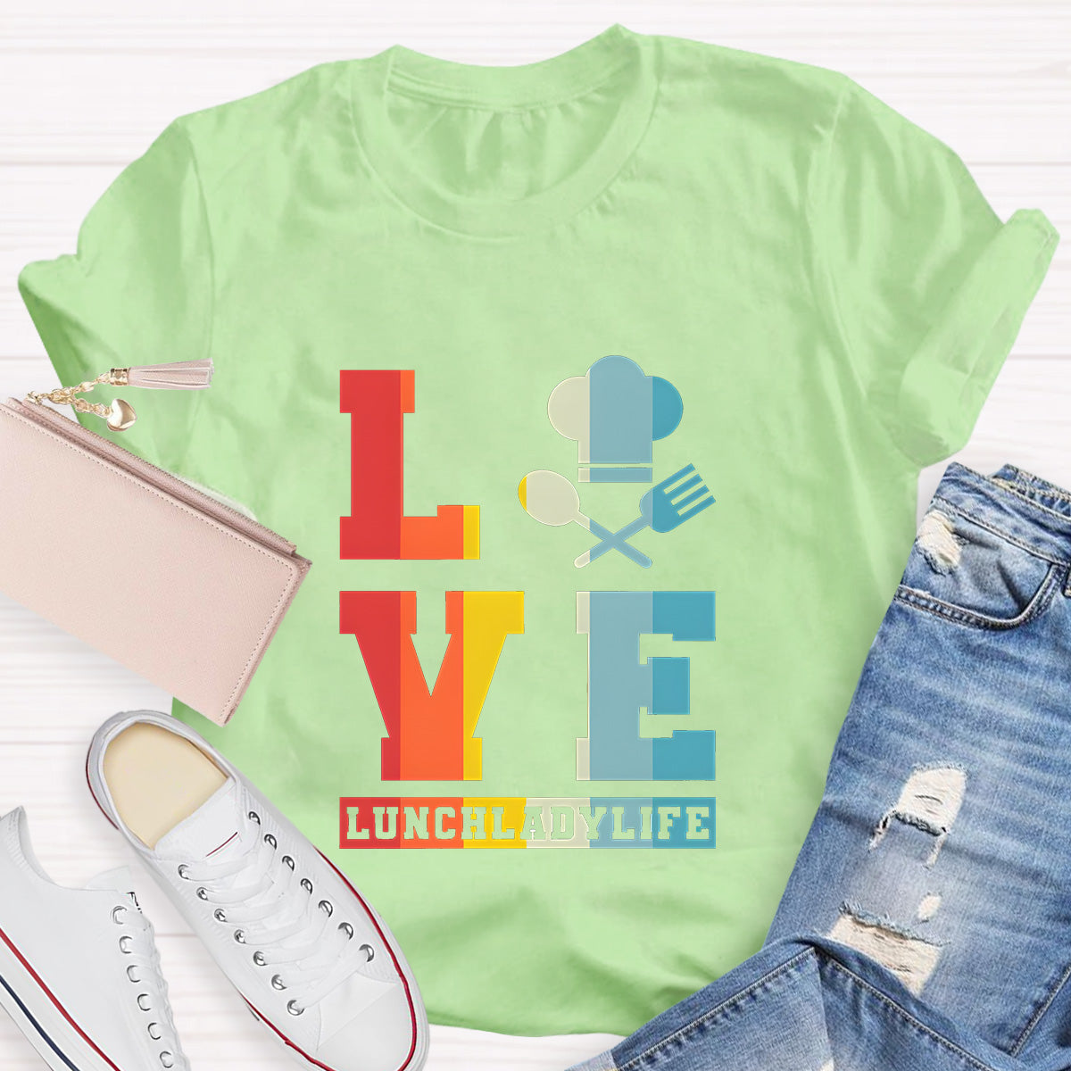 Lunch Lady Life Teacher T-Shirt