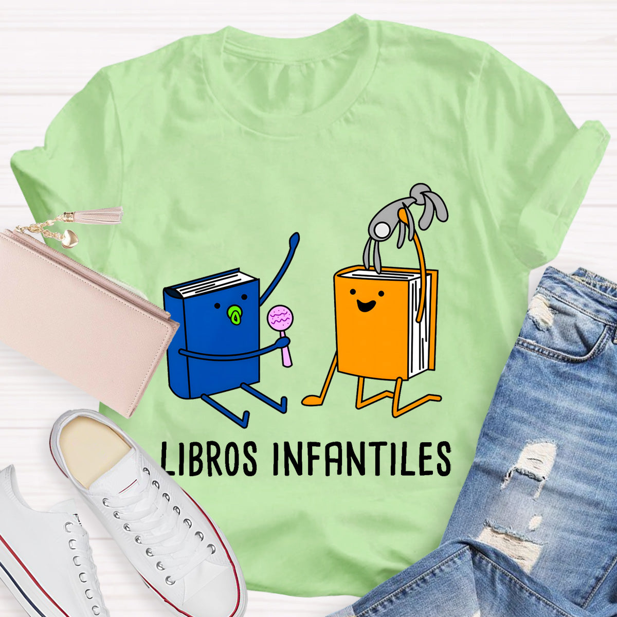 Bilingual Libros Infantiles Spanish Teacher T-Shirt