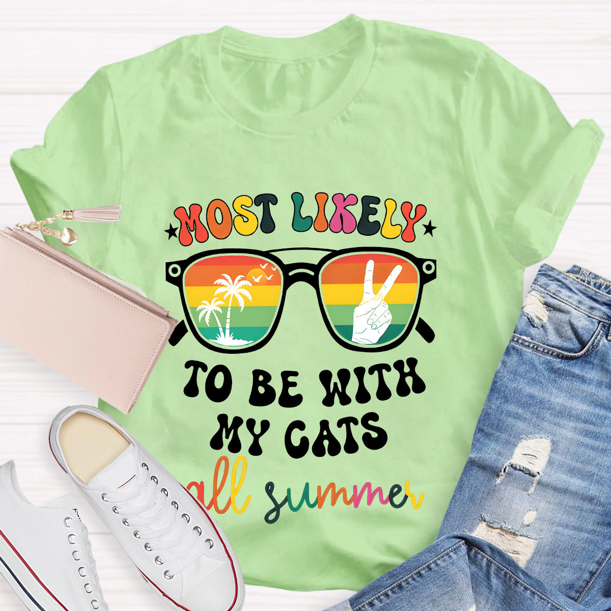 Personalized Text Most Likely To Do Something All Summer T-Shirt