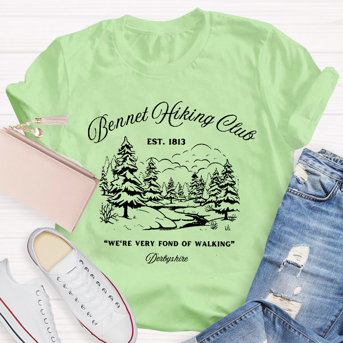 We're Very Fond Of Walking Teacher T-Shirt